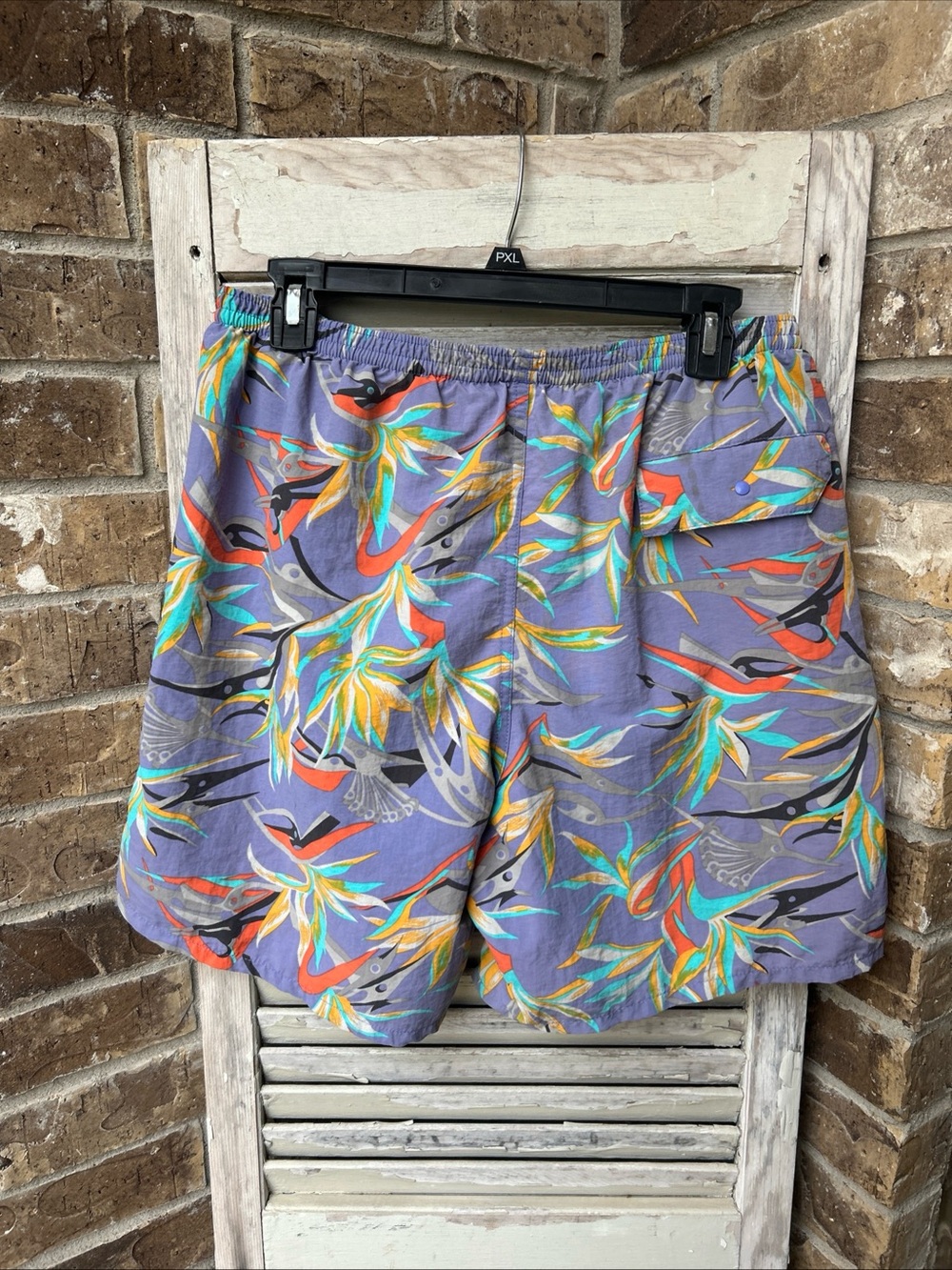 Patagonia Men’s Medium Baggies Shorts 6” Piton Paradise: Violet Blue 2016 RARE. - Picture 5 of 5